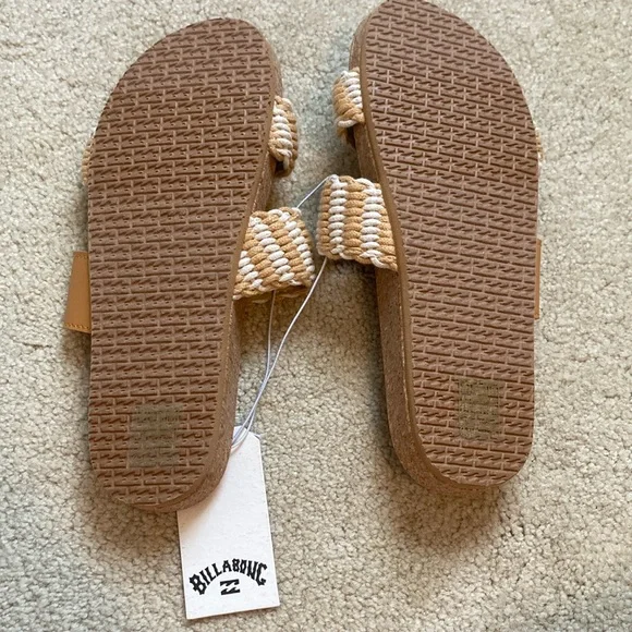 Billabong Tan and White Sandals - Picture 3 of 3